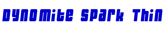 Dynomite Spark Thin 字体